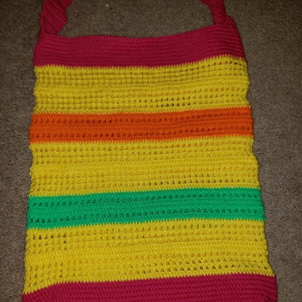 Crochet beach bag